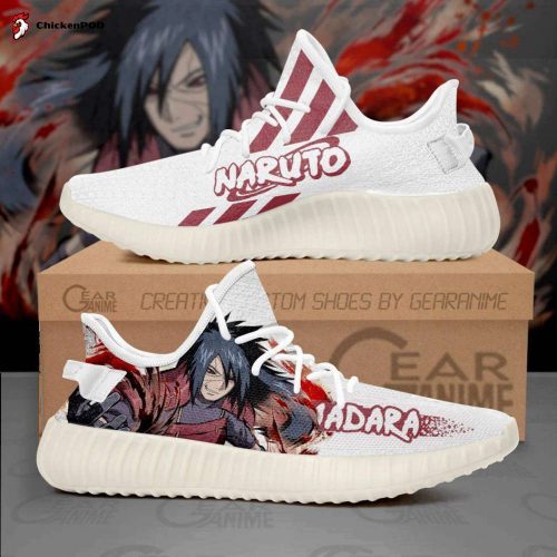 Uchiha Madara Shoes Naruto Custom Anime Yeezy Sneaker For Fans