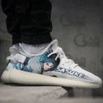 Uchiha Sasuke Shoes Sharingan Naruto Anime Shoes TT11 Yeezy Sneaker For Fans