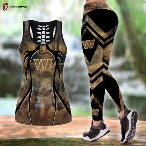 Amazing Polynesian TurquoiseGold Tribal Pattern And Hisbiscus Plumeria Legging & Tank Top