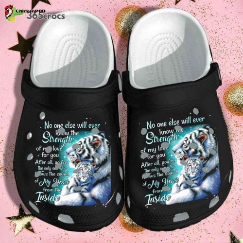 White Tiger Mom Baby No One Else Will Know Memorial Unisex Clogs Clog Shoes