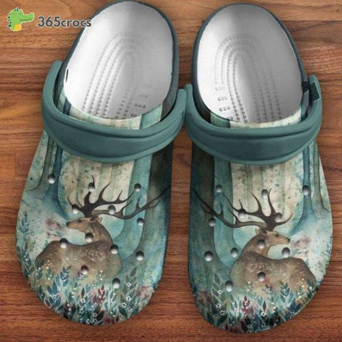 Wild Deers Deer Hunting Lover Best Gift For Hunting Mom Unisex Clogs Clog Shoes