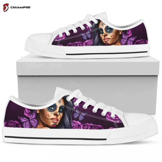 Women’S Low Top Calavira Violet (White Soles)