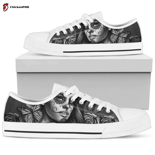 Women’s Low Tops Calavera Gray (White Soles)