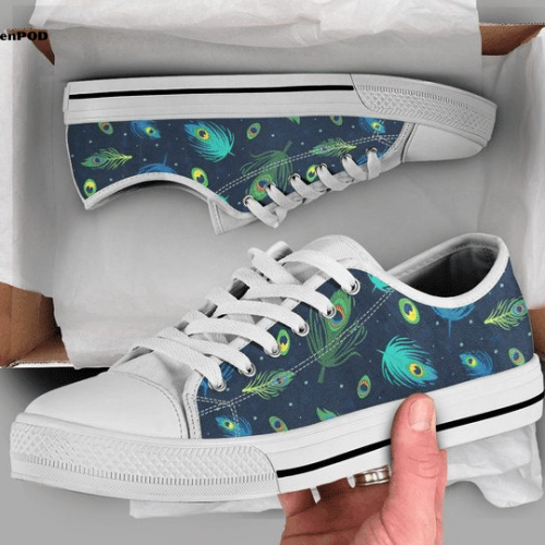 Womens Peacock Low Top Shoes Gift for Men Women