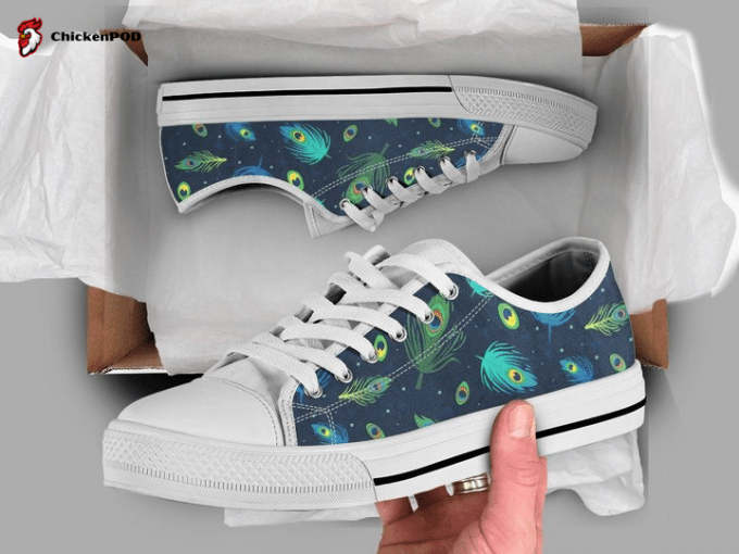 Womens Peacock Low Top Shoes Gift For Men Women