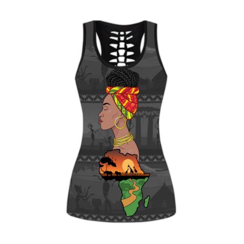 Africa Mom Legging & Tank top For Women Sport Gifts