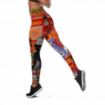 African Print Pattern And Black Girl Legging & Tank top For Women Sport Gifts ML