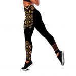 African Traditional Pattern 3D Over Printed Legging & Tank top For Women Sport Gifts ML