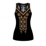 African Traditional Pattern 3D Over Printed Legging & Tank top For Women Sport Gifts ML