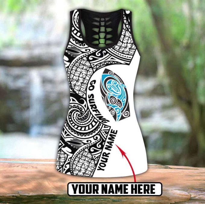 Amazing Polynesian Go Surfing Personalized Deluxe Legging Tank Top Ml