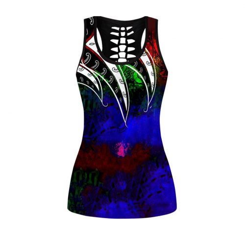 Amazing Polynesian Tattoo And Color Deluxe Legging & Tank top For Women Sport Gifts ML