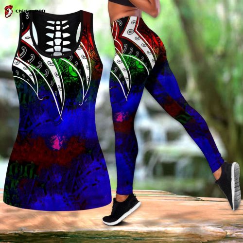 Dragon Yin & Yang 3D Over Printed Legging & Tank top For Women Sport Gifts-ML