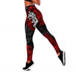 Amazing Polynesian Wolf Tattoo Legging & Tank top For Women Sport Gifts-ML