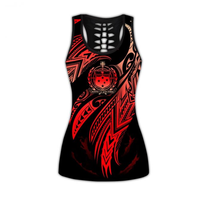 Amazing Samoa Polynesian 3D Tattoo Deluxe Legging &Amp; Tank Top For Women Sport Gifts Ml