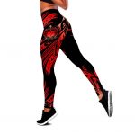 Amazing Samoa Polynesian 3D Tattoo Deluxe Legging & Tank top For Women Sport Gifts ML