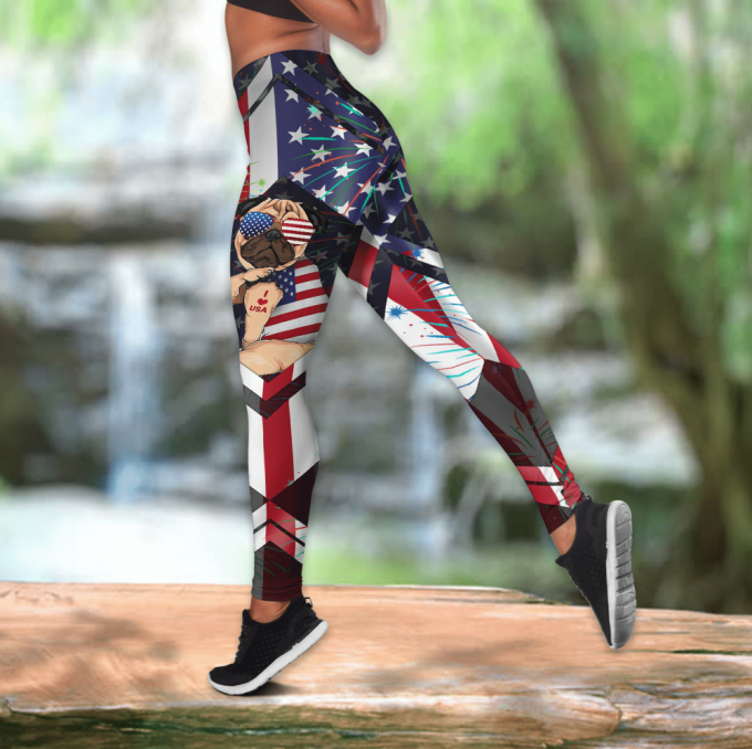 American Pug Legging &Amp; Tank Top