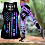 Autism Flag Autism Awearness Combo Tank + Legging