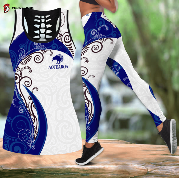 Beebuble Aotearoa Maori New Zealand Combo Legging &Amp;Amp; Tanktop