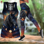 Beebuble Love Horse All Over Printed Combo Tanktop + Legging NH