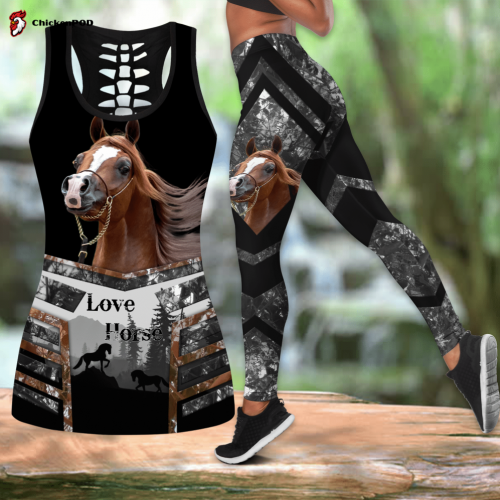 Cat tattoos combo outfit legging + hollow tank For Women Sport Gifts PL