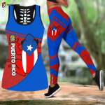 Beebuble Puerto Rico Combo Outfit Legging and Tanktop KLAN