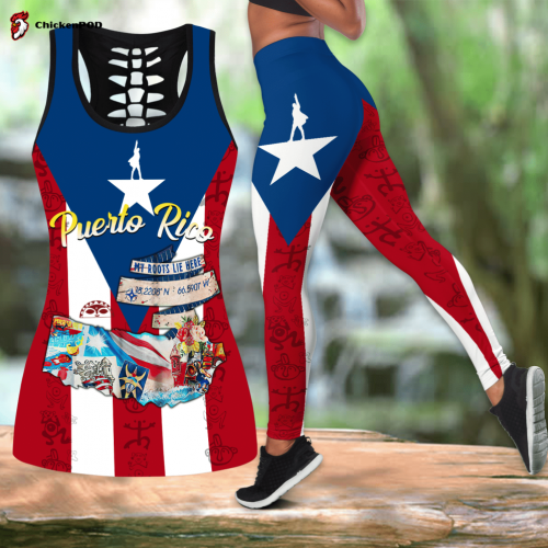 Beebuble Puerto Rico D Combo Tank top For Women Sport Gifts and Legging