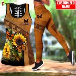 Butterfly Sunflower Combo Legging + Tanktop