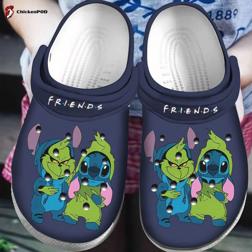 3D Clog Unisex Shoes – Clog Shoes Grinch & Stitch Disney Cartoon Adults