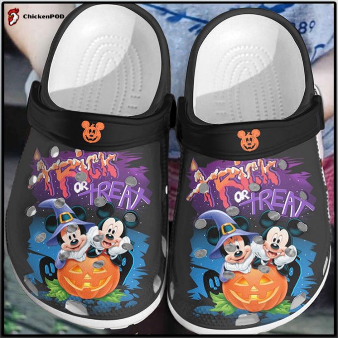 3D Clog Unisex Shoes – Clog Shoes Halloween Mickey And Minnie