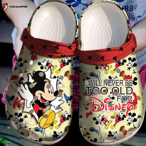 3D Clog Unisex Shoes – Clog Shoes Halloween Mickey Mouse Disney Adults