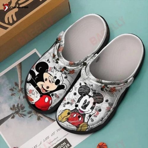 3D Clog Unisex Shoes – Clog Shoes Stitch & Angel Disney Cartoon Adults