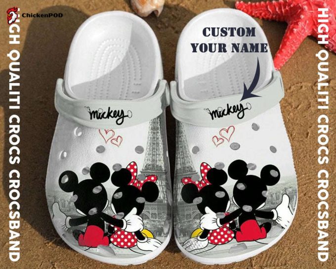 3D Clog Unisex Shoes – Clog Shoes Personalized Mickey Minnie Mouse Disney Adults Couple