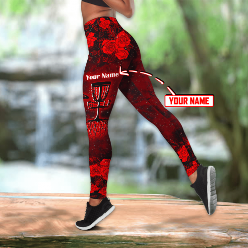 Customize Name DISC Golf Combo Outfit Legging And Tanktop MH