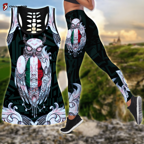 Day Of The Dead Tattoo Style Combo Legging + Tank