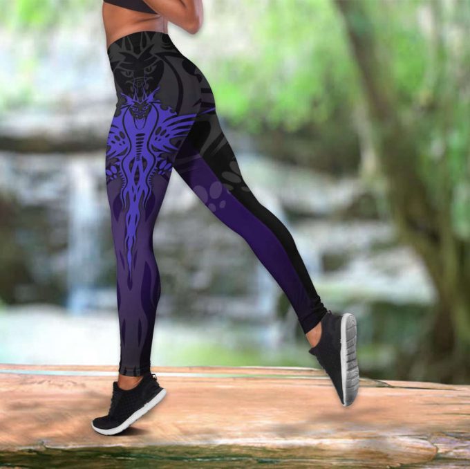 Dragon Yin &Amp; Yang 3D Over Printed Legging &Amp; Tank Top For Women Sport Gifts-Ml