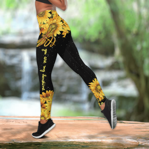 Dragonfies-You Are My Sunshine  Combo Legging + Tank Top