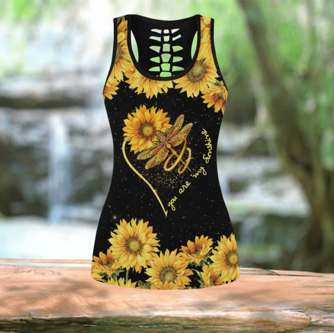 Dragonfies-You Are My Sunshine  Combo Legging + Tank Top