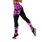 Fight Cancer In All Colors Butterfly All Over Printed Combo Camisole tank + Legging