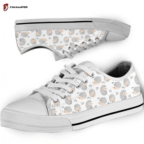 Hedgehog Lovers Pattern Low Top Shoes Gift for Men Women