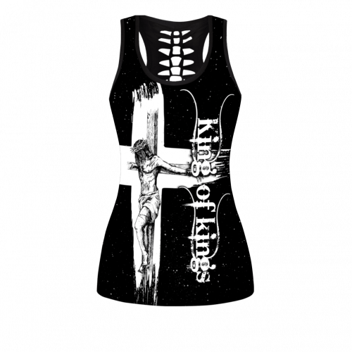 Jesus Christ A Child Of God Cross Bible Combo Legging Hollow Tanktop