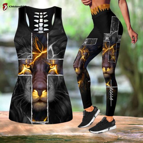 Gothic coat of arms with skull and angels legging + hollow tank combo outfit