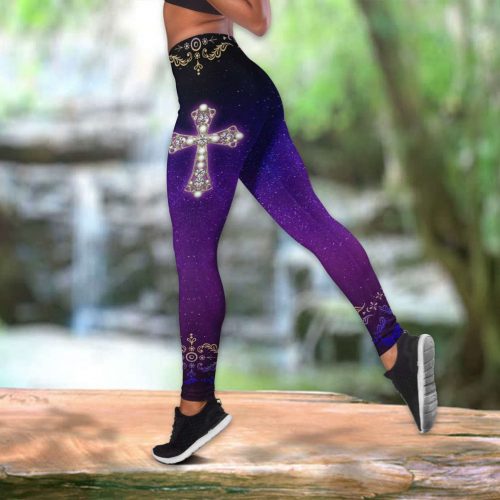 Jesus Christ September Girl 3D Printed Combo Legging and Tanktop for Women