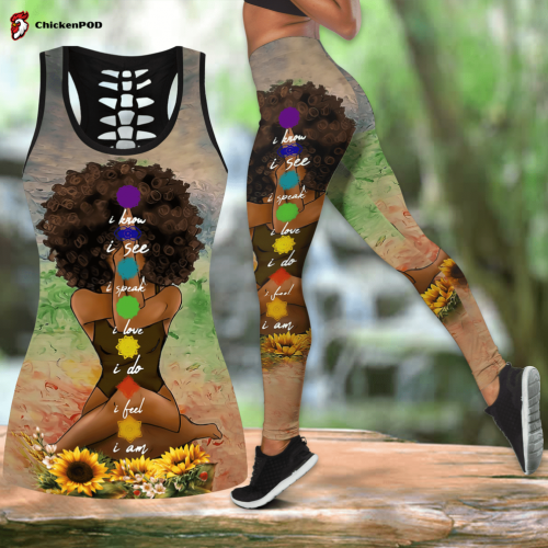 Juneteenth  African Girl Combo Legging + Tank Top DD