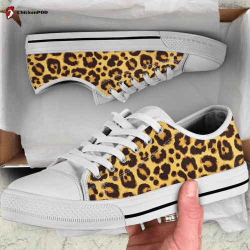 Leopard Animal Print Cheetah Low Top Shoes Gift for Men Women