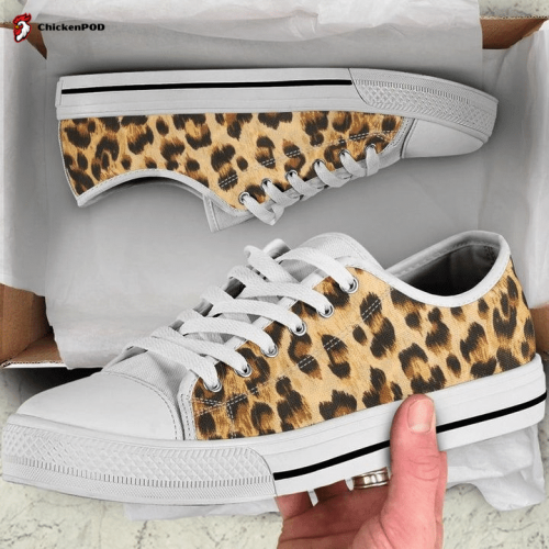 Leopard Animal Print Cheetah Low Top Shoes Gift for Men Women