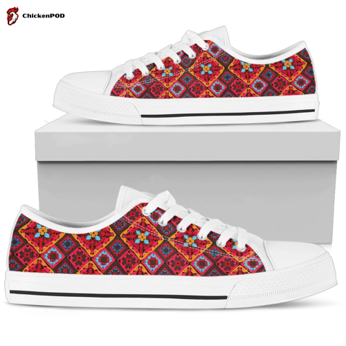 Love Crocheting Low Top Shoes Gift for Men Women