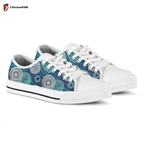 Mandala print Low Top Shoes Gift for Men Women