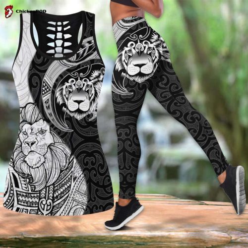 New zealand lion maori mania Combo outfit Legging + Tank For Women Sport Gifts