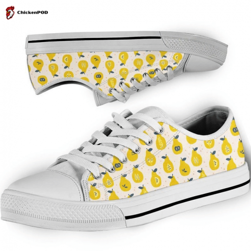 Pear Pattern Low Top Shoes Gift for Men Women