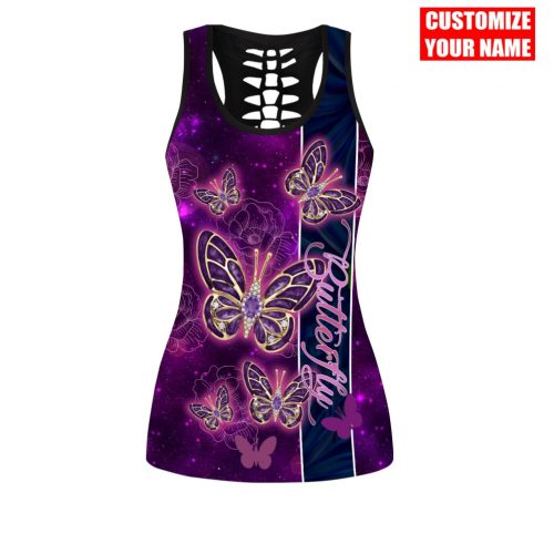 Personalized Butterfly Combo Legging Tanktop